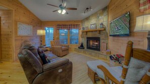Cabin, 2 Bedrooms | Living room - Green Ridge Retreat by Escape to Blue Ridge (Blue Ridge)