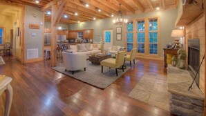 Cabin, 6 Bedrooms | Living room | TV - Just Like Heaven by Escape to Blue Ridge (Blairsville)