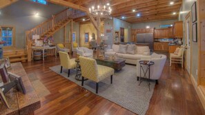 Cabin, 6 Bedrooms | Living room | TV - Just Like Heaven by Escape to Blue Ridge (Blairsville)