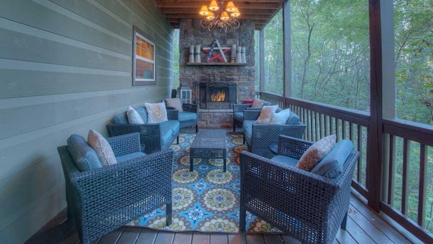 Cabin, 6 Bedrooms | Balcony - Just Like Heaven by Escape to Blue Ridge (Blairsville)