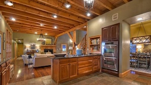 Cabin, 6 Bedrooms | Private kitchen | Fridge, microwave, stovetop, dishwasher - Just Like Heaven by Escape to Blue Ridge (Blairsville)