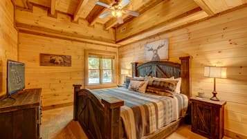 Cabin, 4 Bedrooms | 4 bedrooms, iron/ironing board, free WiFi, bed sheets