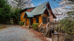 Cabin, 3 Bedrooms | Exterior - Harvest Moon by Escape to Blue Ridge (Mineral Bluff)