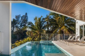 Outdoor pool, a heated pool - Steps to Beach-Full gulf views infinity pool-EXQUISITE! Ask @ seasonal specials! (Longboat Key)