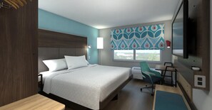 Premium bedding, pillowtop beds, desk, laptop workspace - Tru by Hilton Dallas Downtown Market Center (Dallas)