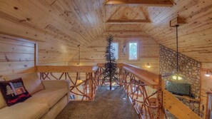 Cabin, 5 Bedrooms | Living room | TV - Mountain Haze by Escape to Blue Ridge (Blue Ridge)
