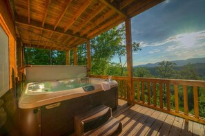Cabin, 3 Bedrooms | Spa - Leatherwood Lodge by Escape to Blue Ridge (Cherry Log)