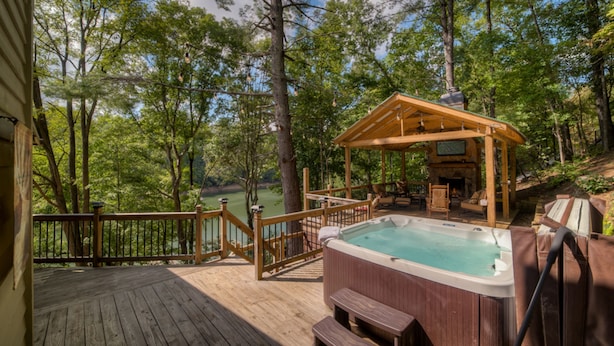 Cabin, 3 Bedrooms | Property grounds - Lake Blue Ridge Overlook by Escape to Blue Ridge (Blue Ridge)