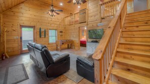 Cabin, 3 Bedrooms | Living room - Lake Blue Ridge Overlook by Escape to Blue Ridge (Blue Ridge)