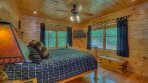 Cabin, 4 Bedrooms | 4 bedrooms, iron/ironing board, WiFi (free), bed sheets - Majestic Peace by Escape to Blue Ridge (Blue Ridge)