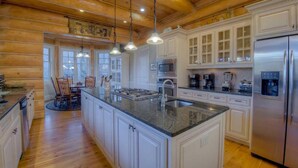 Cabin, 6 Bedrooms | Private kitchen | Fridge, microwave, stovetop, dishwasher - Legend by Escape to Blue Ridge (Ellijay)