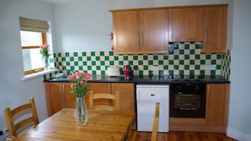 Microwave, dishwasher, coffee/tea maker, highchair