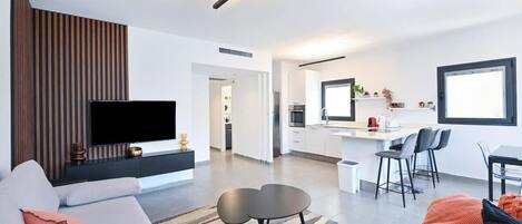 TV, DVD player, stereo, offices