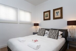 2 slaapkamers, een strijkplank/strijkijzer, reisbedje, wifi