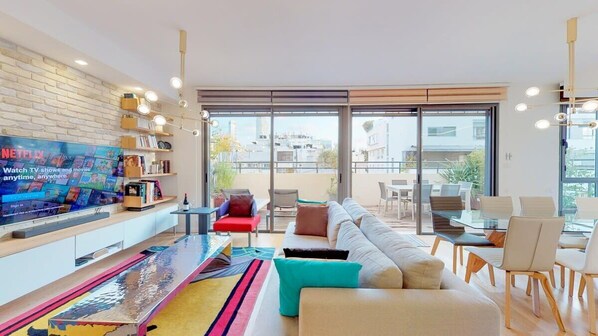 TV, stereo, offices