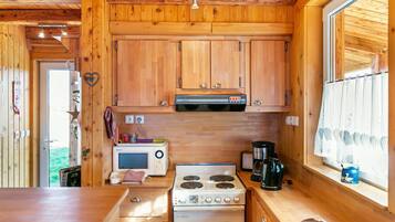 Chalet | Dapur pribadi | Kursi makan untuk bayi