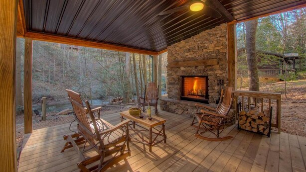 Cabin, 3 Bedrooms | Balcony - River Rush Cabin by Escape to Blue Ridge (Blue Ridge)