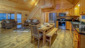 Cabin, 3 Bedrooms | Dining - River Rush Cabin by Escape to Blue Ridge (Blue Ridge)