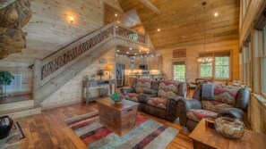 Cabin, 3 Bedrooms | Living room