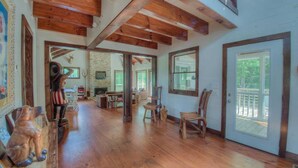Cabin, 2 Bedrooms | Living room | TV - Noontootla Cottage by Escape to Blue Ridge (Cherry Log)