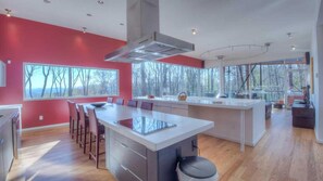 Cabin, 3 Bedrooms | Private kitchen | Fridge, microwave, stovetop, dishwasher - Savasana by Escape to Blue Ridge (Blue Ridge)