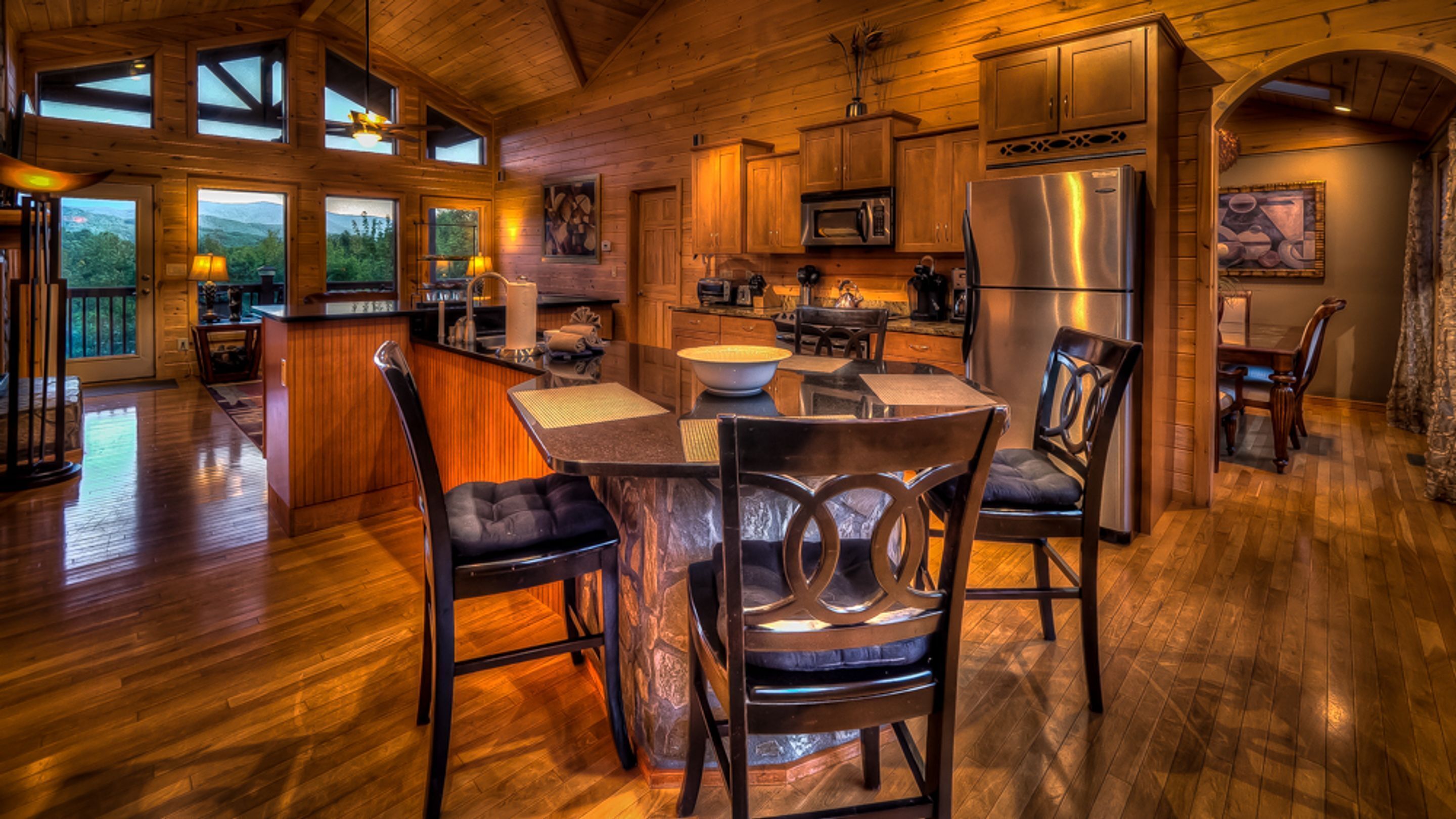 Cabin, 3 Bedrooms | Private kitchen | Fridge, microwave, stovetop, dishwasher