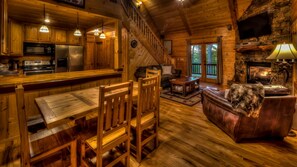 Cabin, 3 phòng ngủ | Phòng khách | TV 