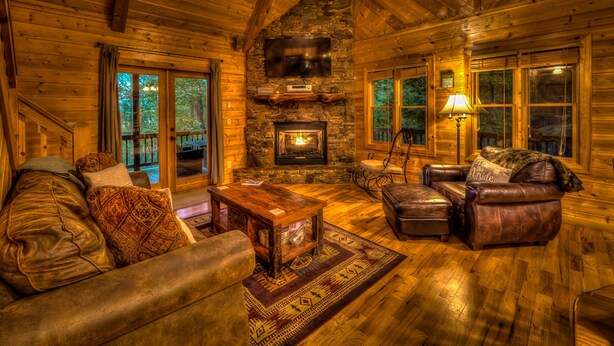Cabin, 3 Bedrooms | Living room - Sweet Seclusion by Escape to Blue Ridge (Morganton)