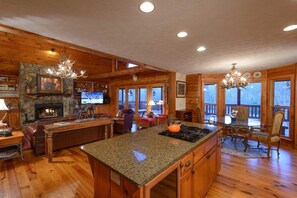 Cabin, 6 Bedrooms | Private kitchen | Fridge, microwave, stovetop, dishwasher - Serenity Lodge and Stable by Escape to Blue Ridge (Ellijay)