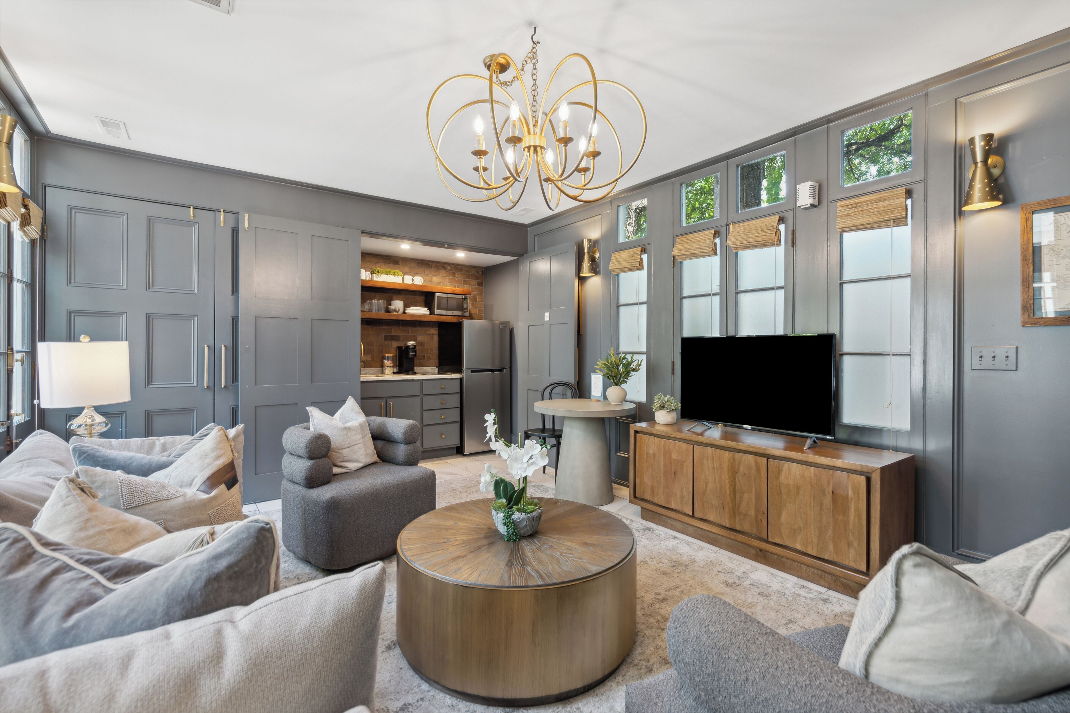 Luxury Villa, 1 King Bed with Sofa bed, Pool Access, Pool View | Living area | Smart TV, Netflix, streaming services