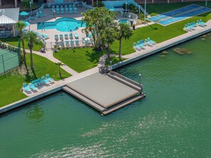 A heated pool - Your Beach Vacation Begins: Convenient & Carefree! (St. Pete Beach)