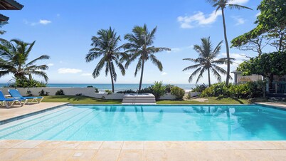 Beautiful Private 10 Bedroom Beachfront Villa  with hotel amenities    