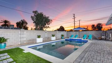 Una piscina riscaldata