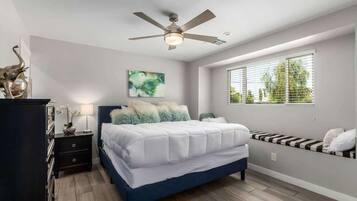 4 bedrooms, iron/ironing board, travel crib, free WiFi