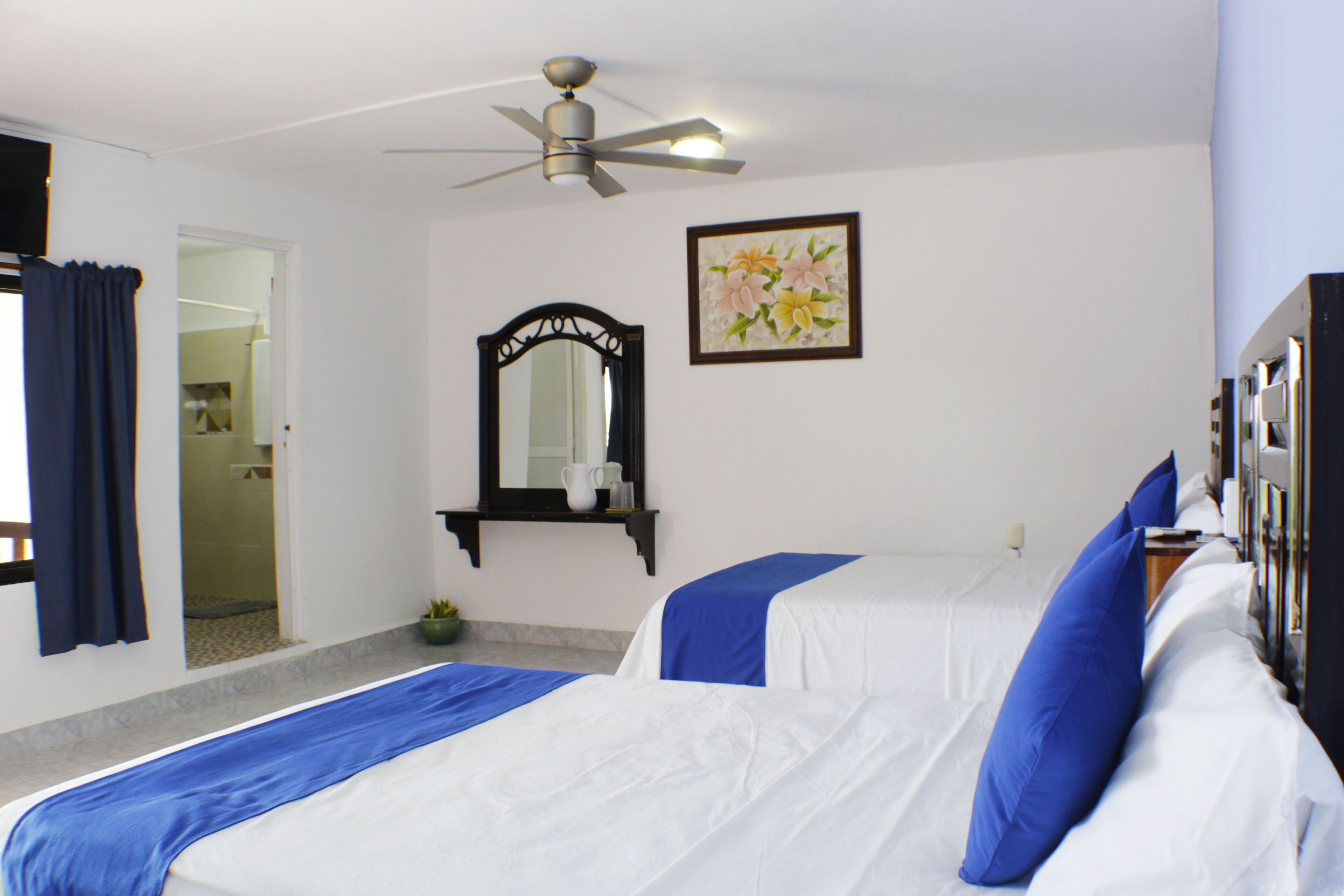 standard room, 2 double beds | 1 bedroom, free wifi, bed sheets