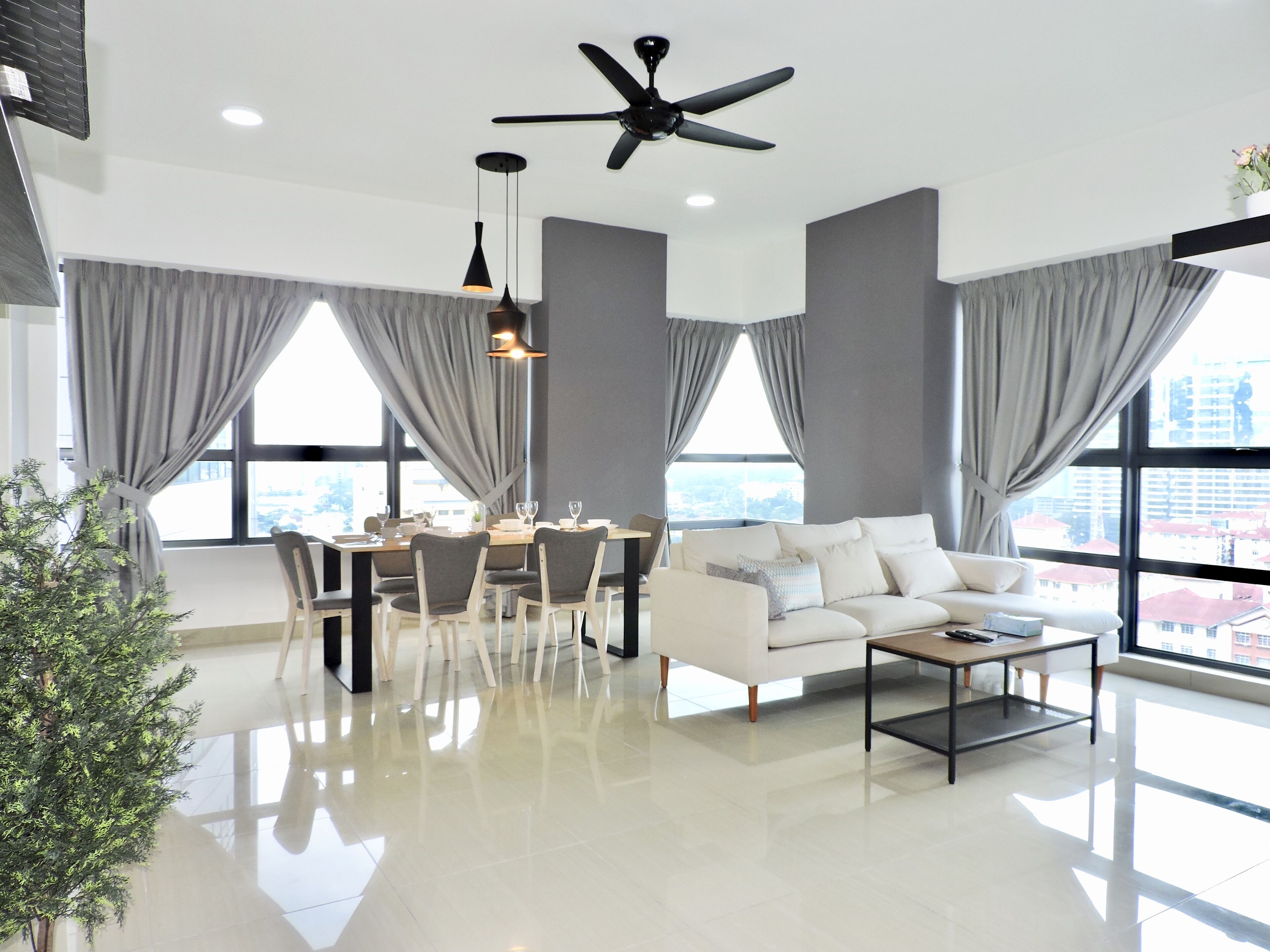 Comfort Apartment, 3 Bedrooms | Ruang tamu | TV skrin rata 