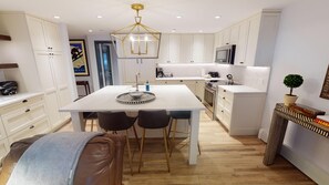 Refrigerador, microondas, horno, placa de cocina