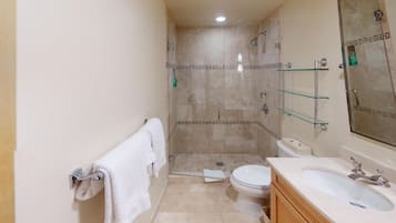 Bañera con ducha, secador de pelo