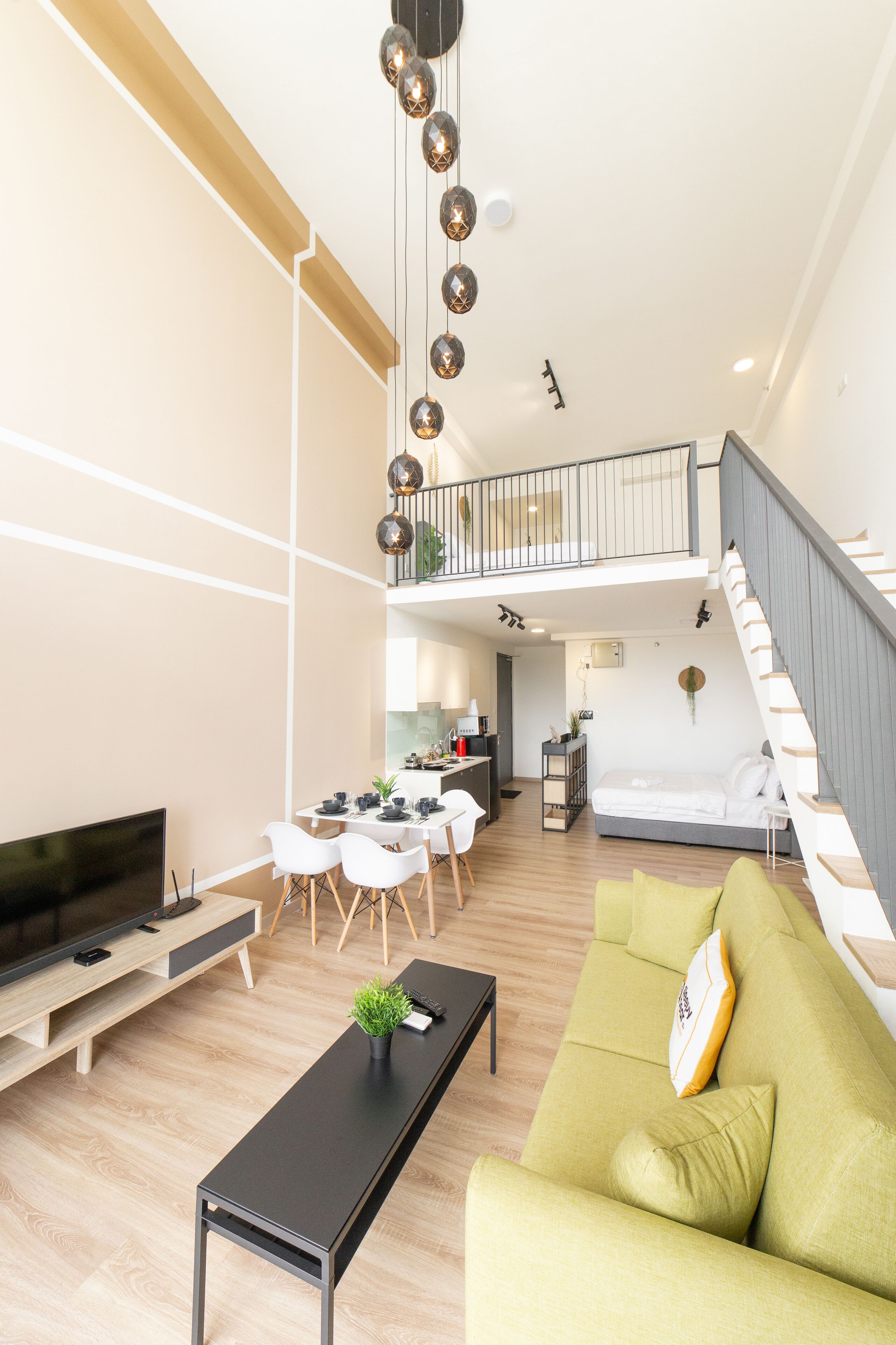 Comfort Duplex, 1 Bedroom | Living area | Flat-screen TV