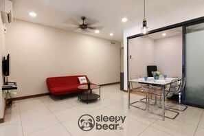 Apartment, 2 Bedrooms (C-20-3A) | Living area | Flat-screen TV - KL Gateway Bangsar By Sleepy Bear (Kuala Lumpur)