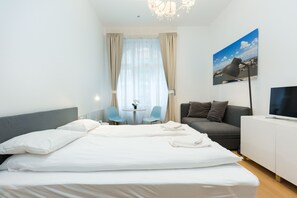 Apartment | 1 Schlafzimmer, kostenloses WLAN, Bettwäsche