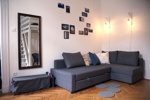 Apartment (Split Level) | Living area - Apartment Architect (Budapest)