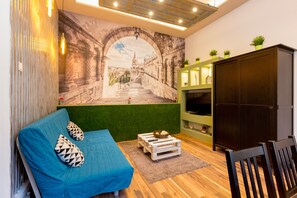 Luxury Apartment | Living area | Flat-screen TV - Luxury Downtown Apartment (Budapest)