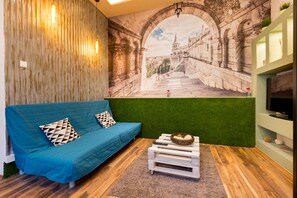 Luxury Apartment | Living area | Flat-screen TV - Luxury Downtown Apartment (Budapest)