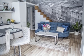 Apartment (Split Level) | Living area - City Park Local Hero (Budapest)
