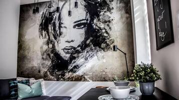 Apartment (Split Level) | Living area | Flat-screen TV