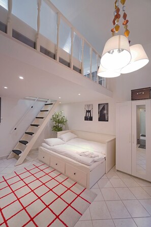 Appartement (Split Level) | 1 chambre, Wi-Fi gratuit, draps fournis