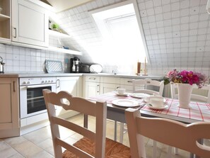 Apartment | Private kitchen | High chair - Comfy Apartment in Kröpelin near Sea Beach (Kroepelin)
