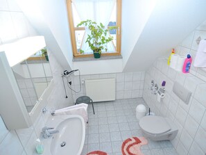 Bathroom - Spacious Apartment With Sauna in Schonsee (Schoensee)