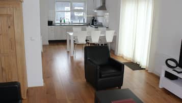 Villa | Private kitchen | Fridge, microwave, dishwasher, high chair